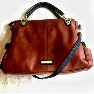 Steve Madden brown satchel.